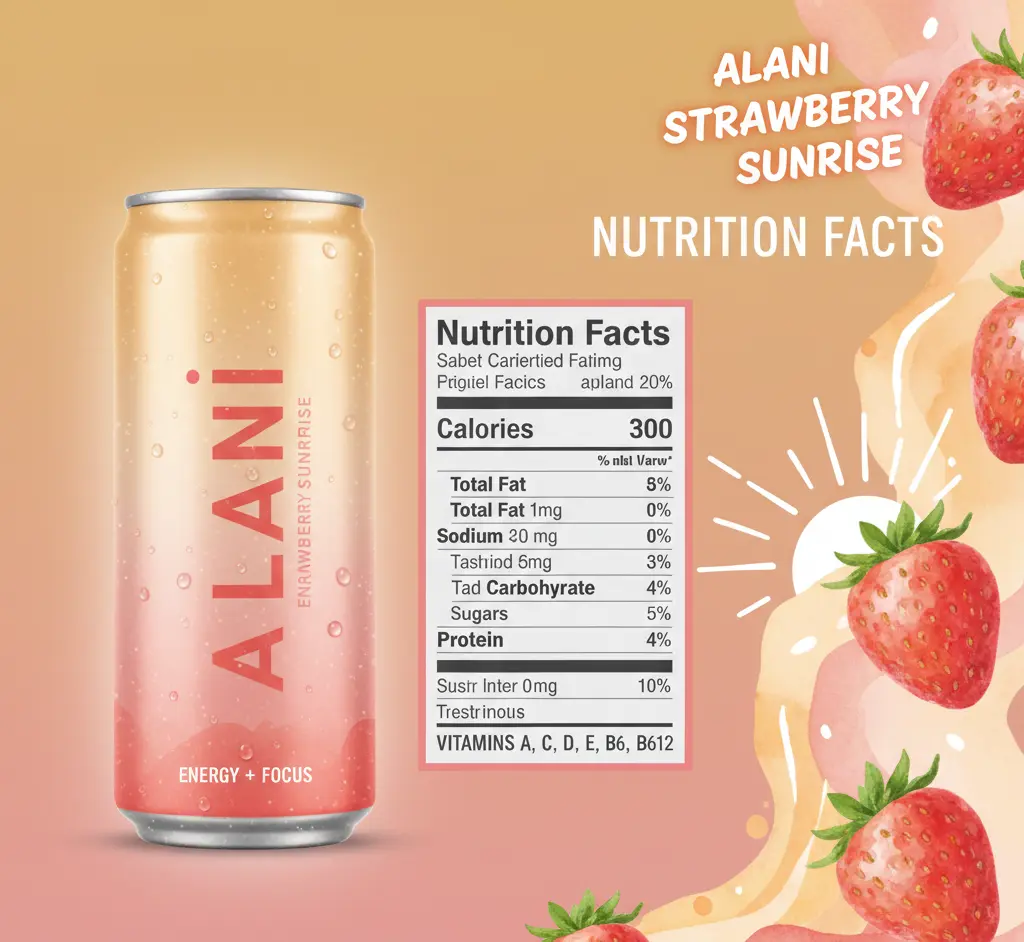 Alani Strawberry Sunrise Nutrition Facts