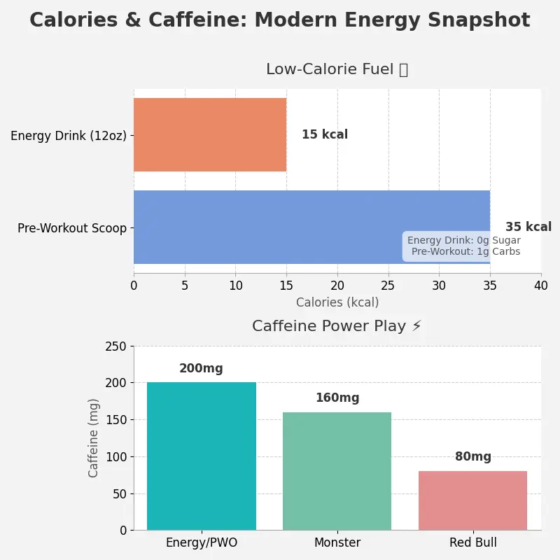 Calories & Caffeine Modern Energy Snapshot